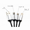 Kabel 3w1 z podświetlanym logo, RXD-368 Zdjęcie 3