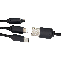Długi kabel 3w1 z podświetlanym logo, W201TG Zdjęcie 5