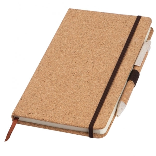 Notes A5 w kropki z długopisem BASTOGNE