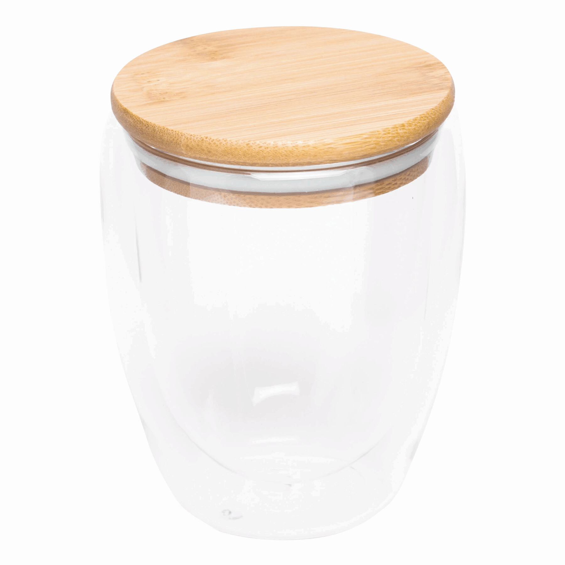 Dwuścienna szklanka BAMBOO ART M, o pojemności ok. 350 ml.