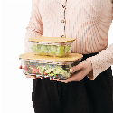 Pudełko na lunch ROSILI M z bambusową pokrywką : pojemność ok. 350 ml Zdjęcie 6