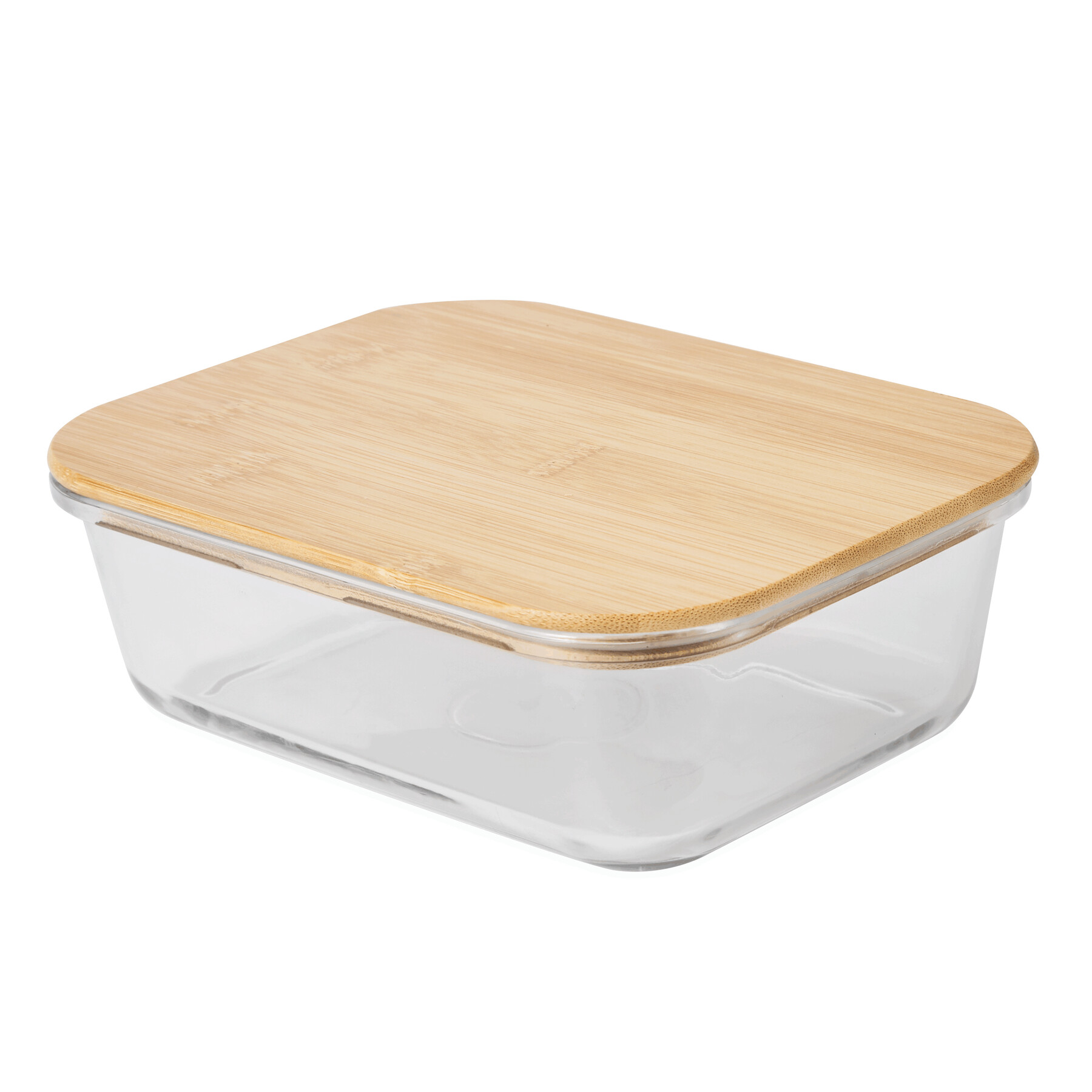 Pudełko na lunch ROSILI L z bambusową pokrywką. Pojemność ok. 1060 ml.
