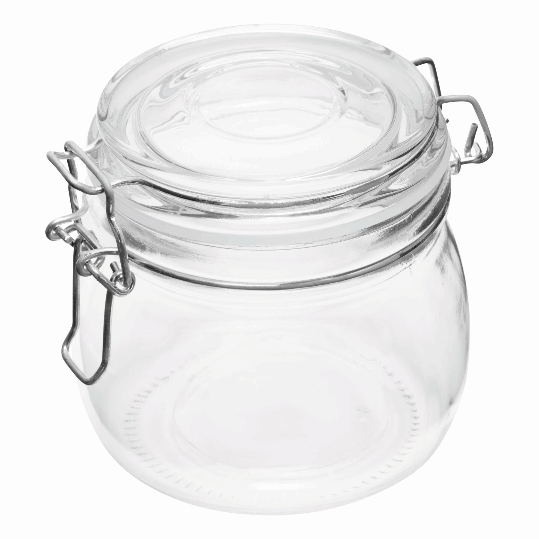 Szklany słoik CLICKY M, pojemność ok. 500 ml.