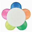 Zakreślacz w kształcie kwiatka FLOWER z nadrukiem logo Zdjęcie 2