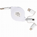 Kabel do ładowania z 3 wtyczkami rozwijany Zdjęcie 6