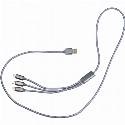 Kabel 3w1 do ładowania długi 120 cm