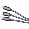Kabel 3w1 do ładowania długi 120 cm Zdjęcie 2