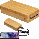 Power bank 20000 mAh bambusowy