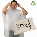 Poncho przeciwdeszczowe biodegradowalne