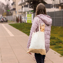 Torba bawełniana z jutowym dnem 140 g/m2 Zdjęcie 3