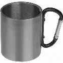 Kubek metalowy z karabińczykiem 200 ml