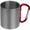 Kubek metalowy z karabińczykiem 200 ml