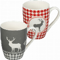 Zestaw 2 świątecznych kubków porcelanowych 300 ml Zdjęcie 4