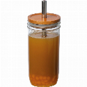 Szklanka z pokrywką i słomką 650 ml Zdjęcie 2