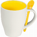 Kubek ceramiczny z łyżeczką 250 ml