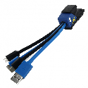 Kabel do ładowania 3w1 indywidualny kształt Zdjęcie