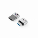 MINSKY. Zestaw 2 aluminiowych adapterów USB-A / USB-C do nałożenia logo
