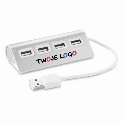 Hub USB ALUHUB z nadrukiem na zamówienie