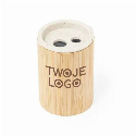 Bambusowa temperówka z logo firmy Zdjęcie