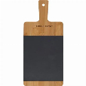 Deska kuchenna bambusowa z łupkiem z nadrukiem logo