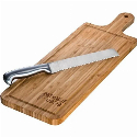 Deska kuchenna bambusowa z nożem do naniesienia logo