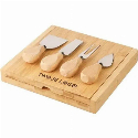 Bambusowy zestaw do sera z logo firmy