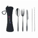 Zestaw sztućców, stal nierdz. 5 SERVICE z nadrukiem logo