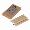 Kredki drewniane 4 kolory do drukowania logo