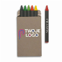 Komplet 6 kredek w pudełku BRABO do nałożenia logo