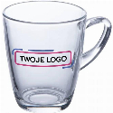 Kubek szklany 320 ml z logo