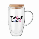 Szklany podwójnych  450 ml EXISTING NAME z logo firmy