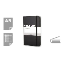 MOLESKINE Notatnik ok. A5 w kratkę z logo