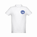 THC DHAKA WH. Męski polo t-shirt z logo firmy