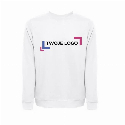 THC COLOMBO WH. Bluza (unisex) z włoskiej frotte bez zapięcia. Kolor biały z logo firmy