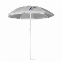 PARANA. Odchylany parasol plażowy 210T ze srebrną podszewką z naniesieniem logo