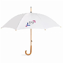 Parasol z drewnianą rączką CUMULI do nałożenia logo