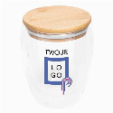 Dwuścienna szklanka BAMBOO ART M, o pojemności ok. 350 ml. z logo