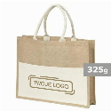 Torba z juty z nadrukiem logo