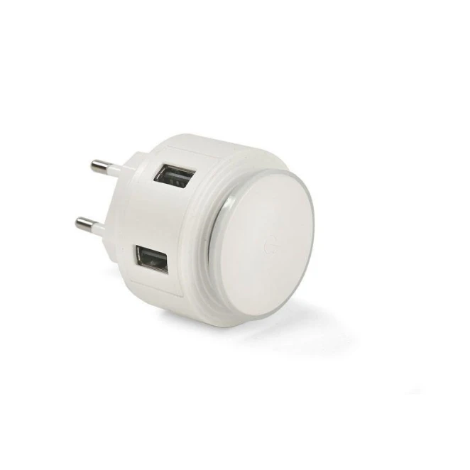 Ładowarka sieciowa USB z lampką nocną NOTTO z logo Zdjęcie 8