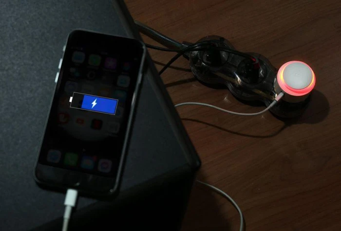 Ładowarka sieciowa USB z lampką nocną NOTTO z logo Zdjęcie 10