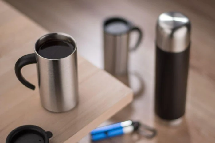 Zestaw upominkowy ACON (Termos 500 ml, 2 kubki 260 ml) z logo Zdjęcie 8