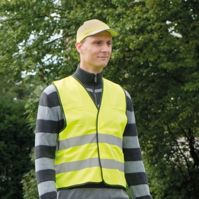 Czapka z daszkiem odblaskowa 6 paneli CHICAGO z naniesieniem logo Zdjęcie 4