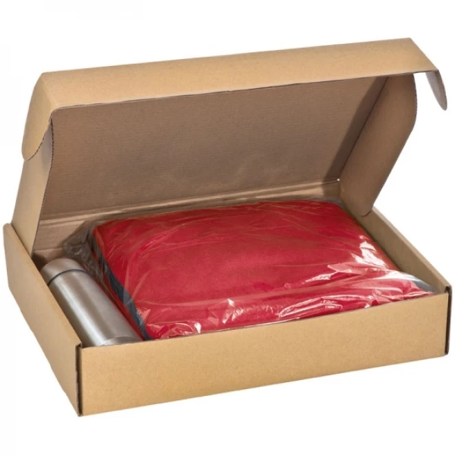 Zestaw koc z polaru 2w1 i termos 500 ml LIVERPOOL z logo Zdjęcie 5