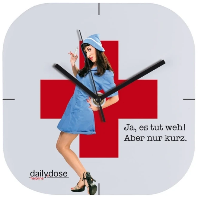 Zegar ścienny plastikowy BEL AIR z logo Zdjęcie 4