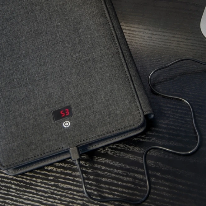 Folder A5 z power bankiem 4 000 mAh LENO z nadrukiem na zamówienie Zdjęcie 3