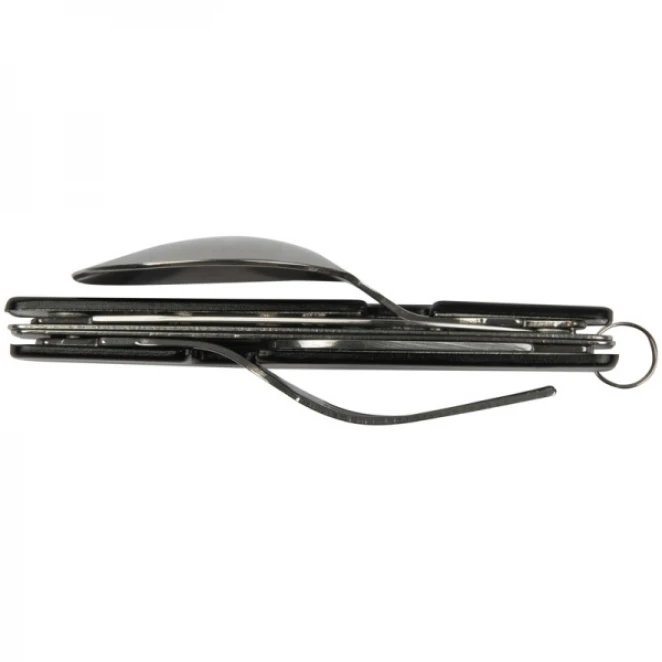 Sztućce kempingowe stalowe PAMPLONA z logo firmy Zdjęcie 6