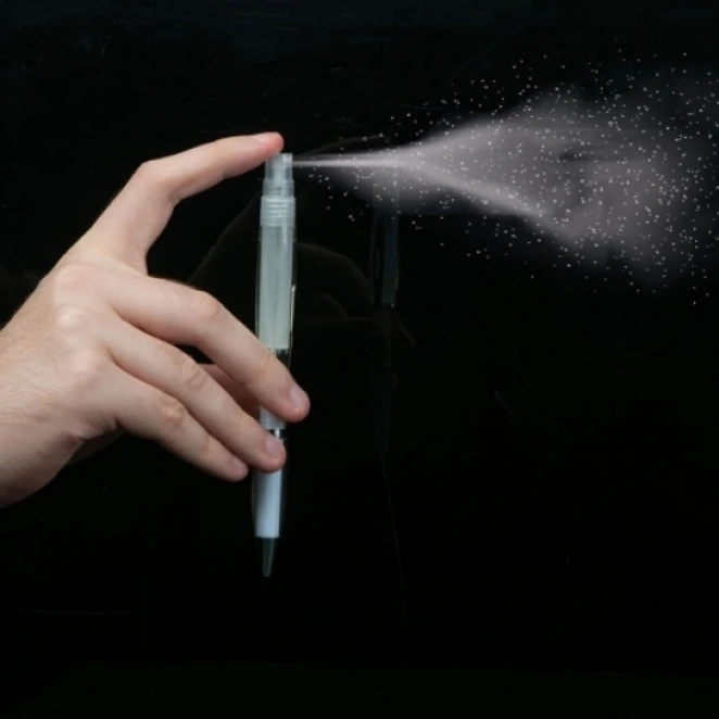 Długopis plastikowy z rozpylaczem CHARLEROI do naniesienia logo Zdjęcie 3