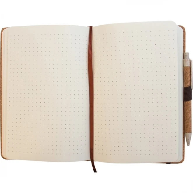 Notes A5 w kropki z długopisem BASTOGNE z nadrukiem na zamówienie Zdjęcie 2
