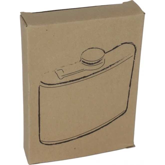 Piersiówka stalowa HOOGSTRATEN 170 ml z nadrukiem logo Zdjęcie 5