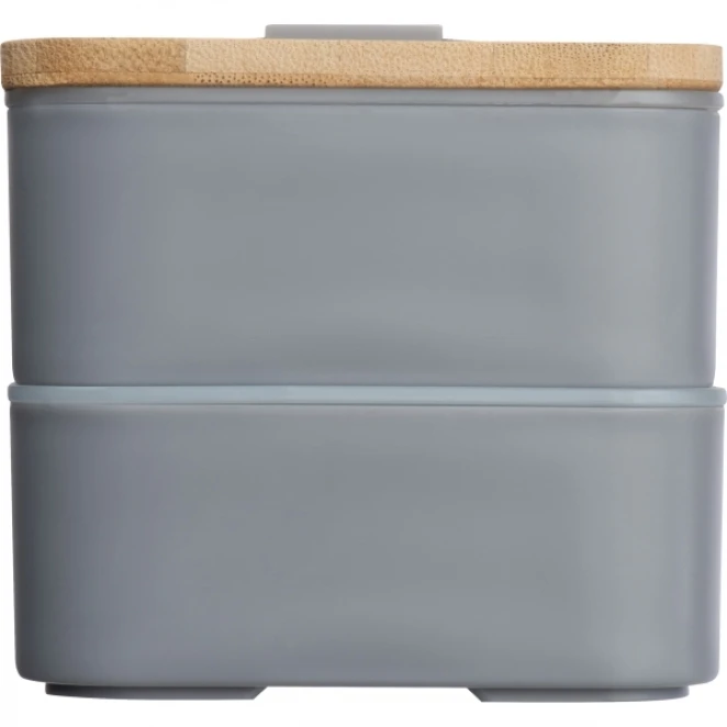 Lunch box 2x600 ml ze sztućcami PESCARA z nadrukiem logo Zdjęcie 5